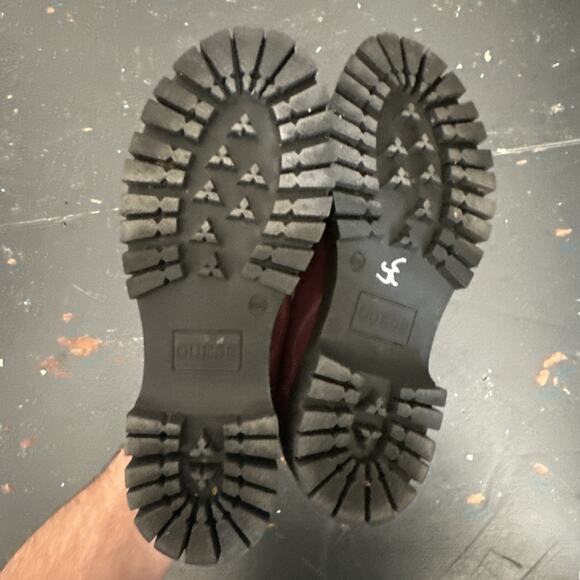 Guess Maroon Red Patent Leather Platform Loafers Shoes Women’s 8.5 - BP - Picture 12 of 15